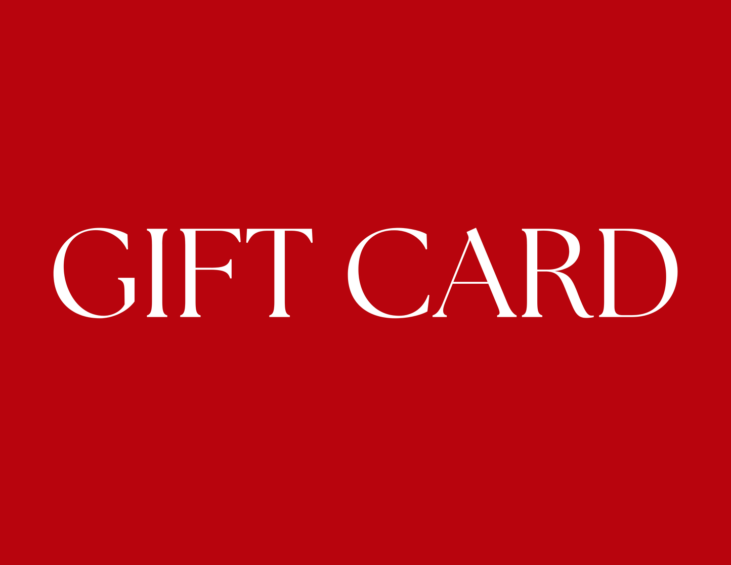Digital Gift Card